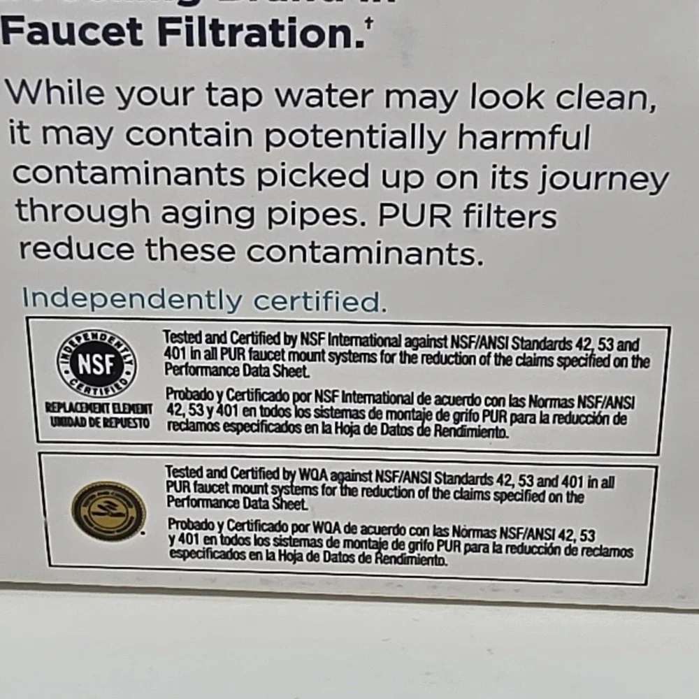 New! PUR Plus RF-9999 Faucet Water Filter Replacement 4 Pack ~ Mineral Core